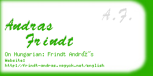 andras frindt business card